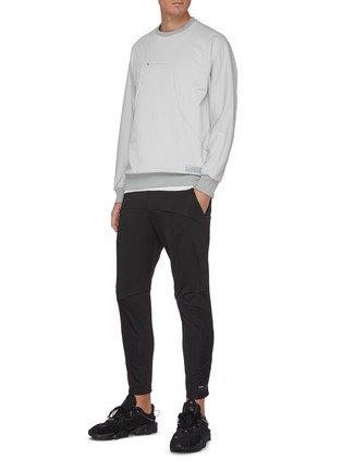 Figure View - Click To Enlarge - ATTACHMENT - Drawstring Zip Detail Sweatpants