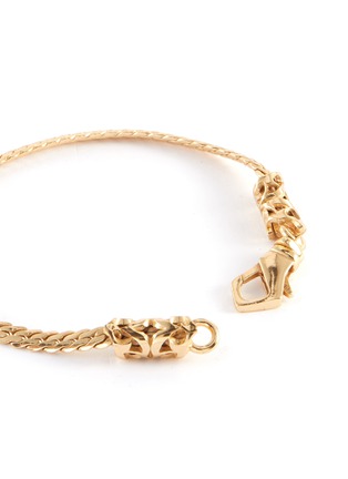Detail View - Click To Enlarge - EMANUELE BICOCCHI - Herringbone Chain 24k Gold Plate Silver Bracelet