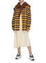 Figure View - Click To Enlarge - ACNE STUDIOS - Face Patch Oversize Check Cotton Shirt