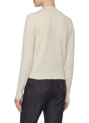 Back View - Click To Enlarge - ACNE STUDIOS - Face Patch Crewneck Wool Cardigan