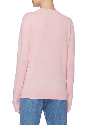 Back View - Click To Enlarge - ACNE STUDIOS - Face Patch Wool Sweater