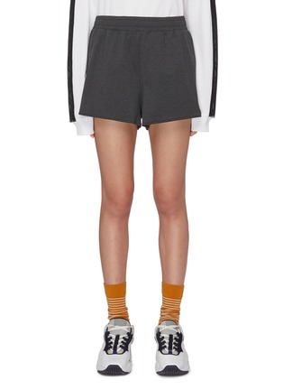 Main View - Click To Enlarge - ACNE STUDIOS - Reflective Face Patch Side Vent Running Shorts