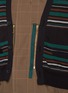  - KOLOR - Striped Cardigan Overlay Glen Check Long Coat