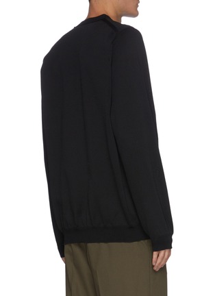 Back View - Click To Enlarge - KOLOR - Deconstructed collar sweater