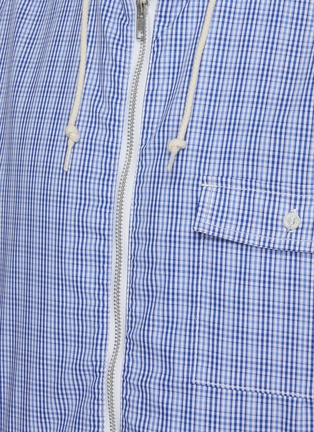  - COMME DES GARÇONS HOMME - Flap Pocket Checker Drawstring Hood Jacket
