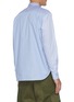 Back View - Click To Enlarge - COMME DES GARÇONS HOMME - Spread Collar Mixed Stripe Cotton Shirt
