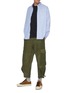 Figure View - Click To Enlarge - COMME DES GARÇONS HOMME - Spread Collar Mixed Stripe Cotton Shirt