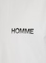  - COMME DES GARÇONS HOMME - Embroidered Homme slogan shirt