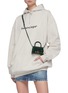 Figure View - Click To Enlarge - BALENCIAGA - 'Hourglass mini' croc-embossed leather shoulder bag