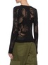 Back View - Click To Enlarge - JW ANDERSON - Sheer floral insert knit top