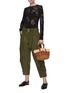 Figure View - Click To Enlarge - JW ANDERSON - Sheer floral insert knit top