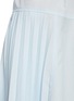 Detail View - Click To Enlarge - JW ANDERSON - Pleated asymmetric skirt D ring belt shirt dress