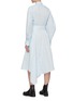 Back View - Click To Enlarge - JW ANDERSON - Pleated asymmetric skirt D ring belt shirt dress