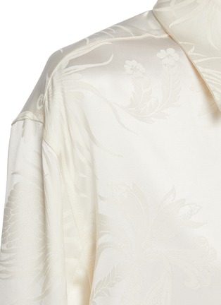  - JW ANDERSON - Floral embroidered flare sleeve shirt