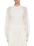 Main View - Click To Enlarge - JW ANDERSON - Detachable sheer sleeve knit top