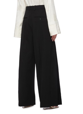 Back View - Click To Enlarge - JW ANDERSON - Front pleat wide leg suiting pants