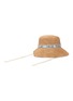 Figure View - Click To Enlarge - JW ANDERSON - Oscar Wilde intarsia band raffia bucket hat
