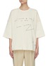 Main View - Click To Enlarge - JW ANDERSON - Quote print oversized T-shirt