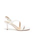 Main View - Click To Enlarge - GIANVITO ROSSI - Alesia' asymmetric strap heeled sandals