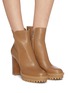 Figure View - Click To Enlarge - GIANVITO ROSSI - Platform leather boots
