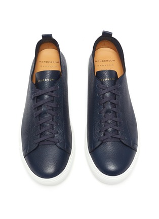 Detail View - Click To Enlarge - HENDERSON - Bryan' grainy leather sneakers