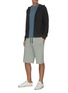 Figure View - Click To Enlarge - JAMES PERSE - Zip Up Cotton Cashmere Blend Thermal Hoodie