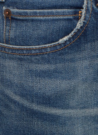 Detail View - Click To Enlarge - CELINE - Mid Rise Whiskering Denim Skinny Jeans