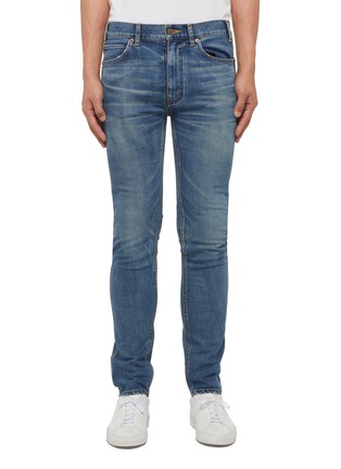 Main View - Click To Enlarge - CELINE - Mid Rise Whiskering Denim Skinny Jeans