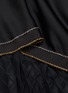  - SACAI - Pleat sheer panel chain embellished trim satin poncho