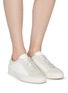 Figure View - Click To Enlarge - COMMON PROJECTS - Retro Summer' Low Top Nylon Suede Sneakers