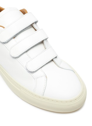 Detail View - Click To Enlarge - COMMON PROJECTS - Achilles' Low Top Velcro Strap Leather Sneakers