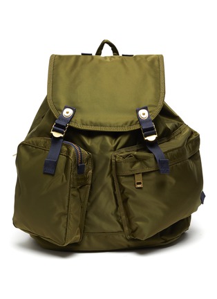 Main View - Click To Enlarge - SACAI - X PORTER DOUBLE POCKET BACKPACK