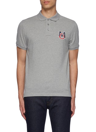 Main View - Click To Enlarge - MONCLER - Logo embroidered polo shirt
