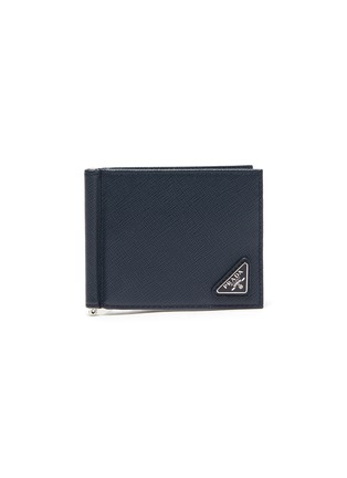 Main View - Click To Enlarge - PRADA - Saffiano leather money clip wallet