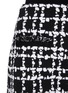 Detail View - Click To Enlarge - OSCAR DE LA RENTA - Patterned fringe hem knit mini skirt