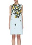 Main View - Click To Enlarge - OSCAR DE LA RENTA - CITRUS PRIMAVERA PRINT Sleeveless Mini Dress