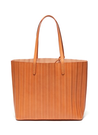 Main View - Click To Enlarge - MANSUR GAVRIEL - Top Handle Pleated Leather Tote