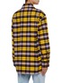 Back View - Click To Enlarge - ACNE STUDIOS - FACE PATCH OVERSIZED FLANNEL SHIRT