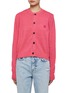 Main View - Click To Enlarge - ACNE STUDIOS - FACE PATCH CREWNECK WOOL CARDIGAN