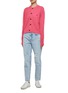 Figure View - Click To Enlarge - ACNE STUDIOS - FACE PATCH CREWNECK WOOL CARDIGAN