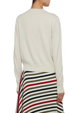 Back View - Click To Enlarge - ACNE STUDIOS - FACE PATCH CREWNECK WOOL CARDIGAN