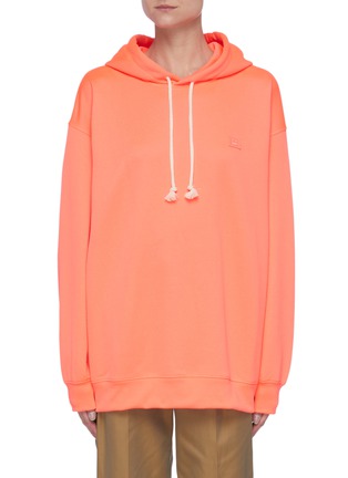 Main View - Click To Enlarge - ACNE STUDIOS - Face Patch Cotton Hoodie
