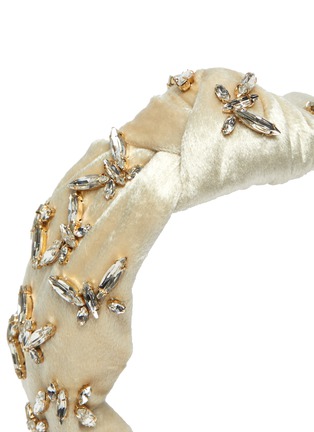 Detail View - Click To Enlarge - LELE SADOUGHI - Butterfly Motif Knot Velvet Headband