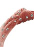 Detail View - Click To Enlarge - LELE SADOUGHI - Star Stud Knot Velvet Headband