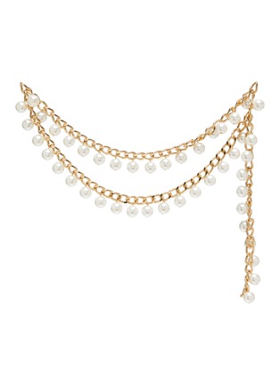 Main View - Click To Enlarge - LELE SADOUGHI - Pearl 14k Gold Plated Chain Belt