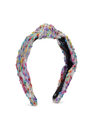 Figure View - Click To Enlarge - LELE SADOUGHI - METALLIC CONFETTI SHIMMER YARN KNOTTED HEADBAND
