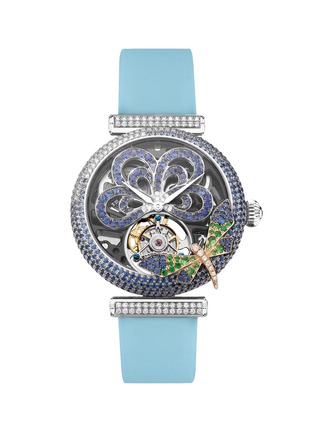 Main View - Click To Enlarge - SARAH ZHUANG - Dragonfly Goddess' diamond sapphire watch