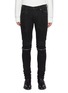 Main View - Click To Enlarge - AMIRI - 'MX2' Zipper Detail Slim Fit Waxed Jeans