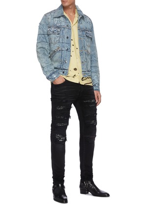 Figure View - Click To Enlarge - AMIRI - Bandana Thrash' skinny jeans