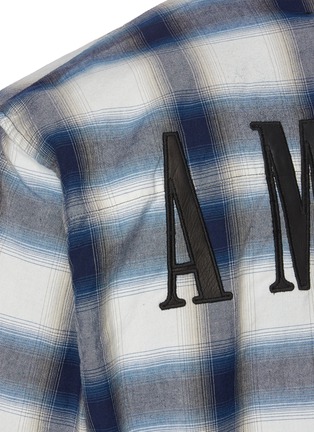  - AMIRI - Raw hem logo shirt
